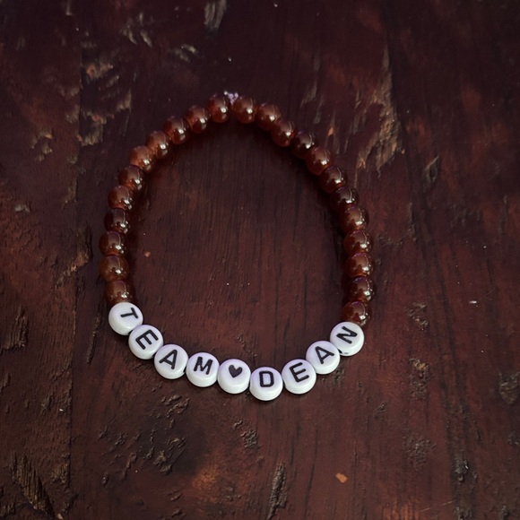 Hand Crafted Jewelry - Handcrafted team Dean fandom vibes bracelet by me 🤎